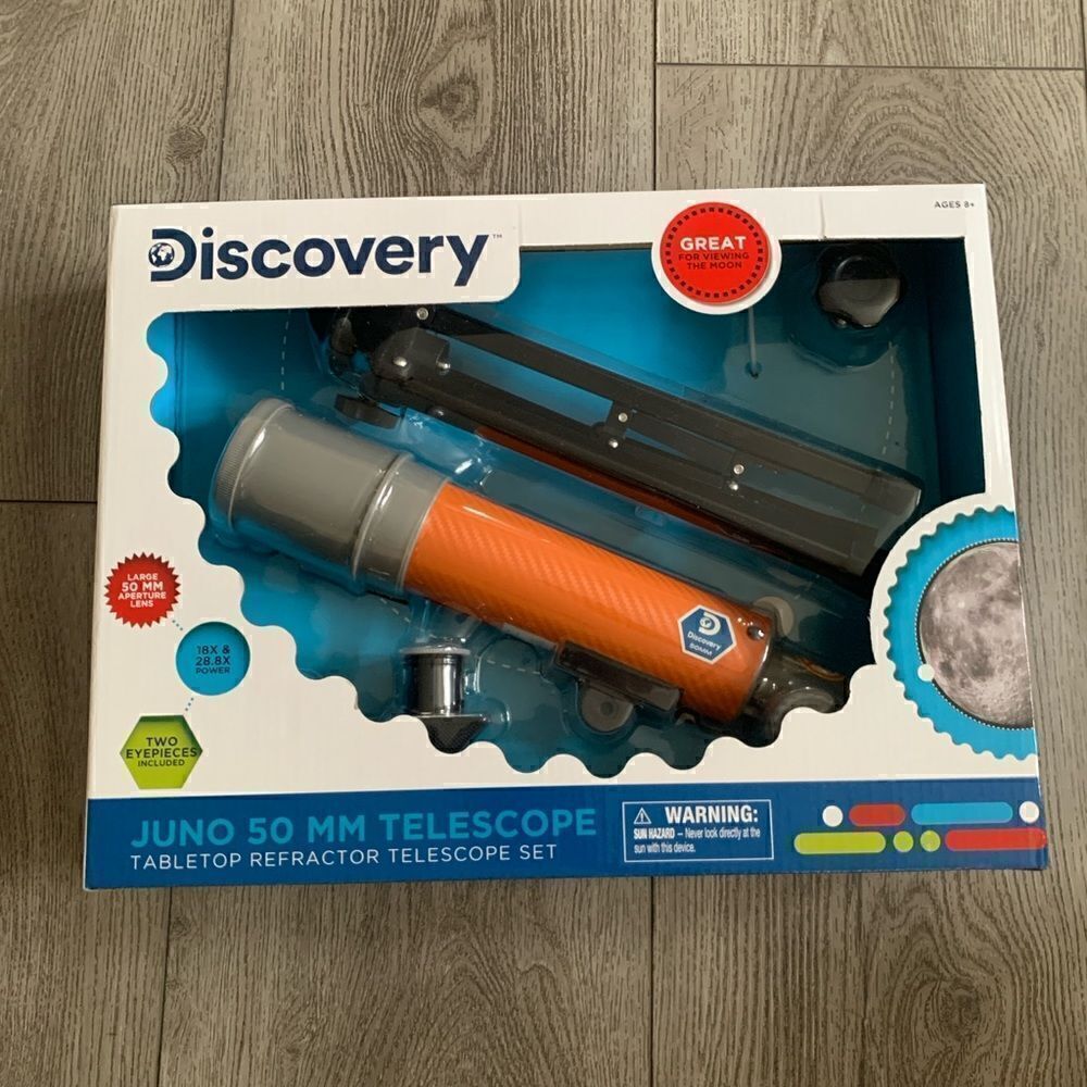 Discovery Juno 50MM telescope tabletop refractor telescope set